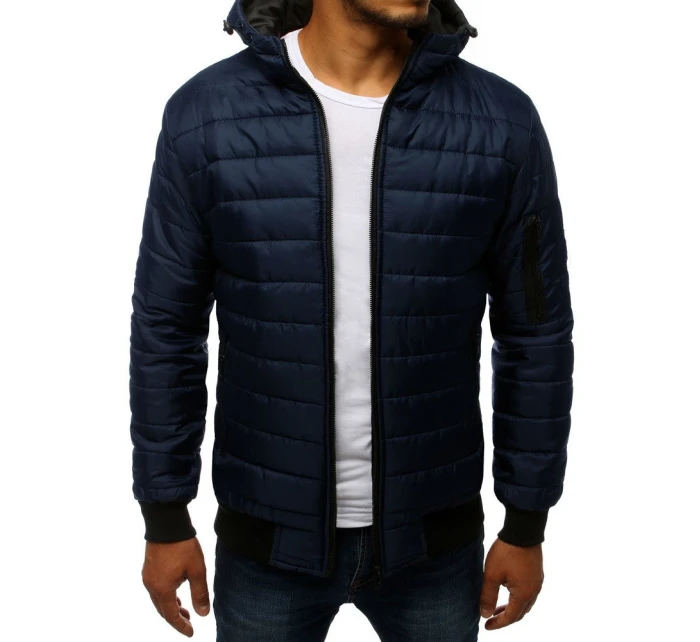 Pánska prešívaná bunda bomber tmavomodrá TX2228 Pánska prešívaná bunda bomber tmavomodrá TX2228