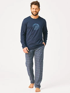 Pyžamo Key MNS 608 dlouhé rukávy, velikosti M–2XL