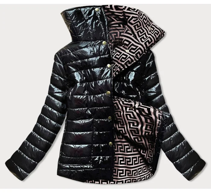 KRÓTKA KURTKA DAMSKA Z  CZARNA model 21242428 - MADE IN ITALY