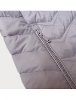 Dámska prešívaná bunda s kapucňou J Style light heather (16M9238-35)