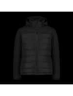 CMP pánska zimná bunda s kapucňou športová zateplená čierna (34K0147/E910) pánska