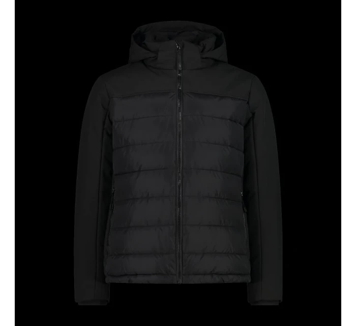 CMP pánska zimná bunda s kapucňou športová zateplená čierna (34K0147/E910) pánska