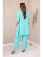 Súprava blúzka + nohavice s mätovým príveskom