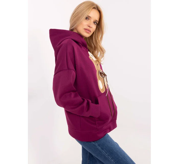 Mikina DHJ BL A8695.65P fialová Mikina DHJ BL A8695.65P fialová