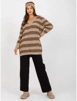 Dámsky sveter LC SW 8030 tmavo lila Dámsky sveter LC SW 8030 tmavo lila