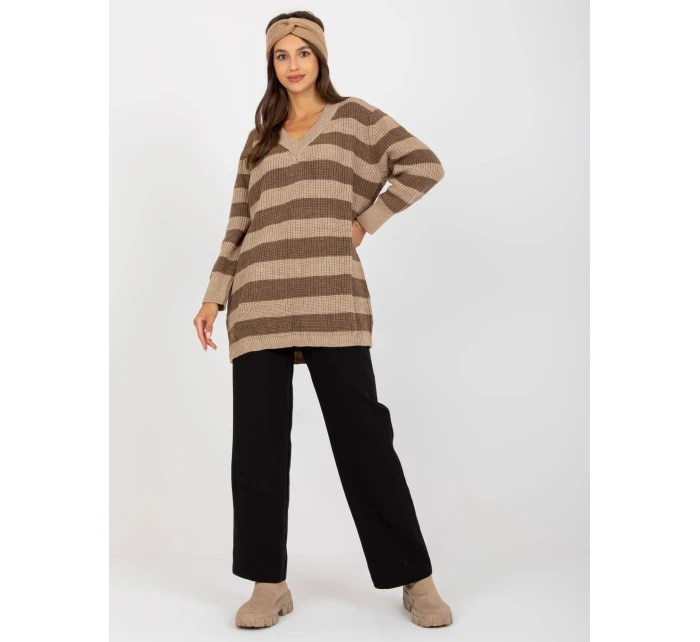 Dámsky sveter LC SW 8030 tmavo lila Dámsky sveter LC SW 8030 tmavo lila