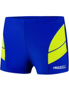 AQUA SPEED Plavecké šortky Andy Navy Blue/Green Pattern 28