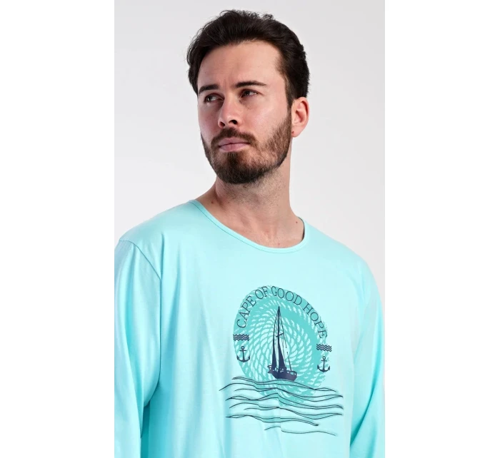 Pánská noční košile s dlouhým rukávem model 21822084 - Vienetta