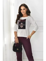 model 21483830 BLOUSE - OFF PINK