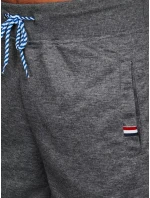 Pánské tmavě šedé teplákové šortky Dstreet model 21968490 - FashionStreet