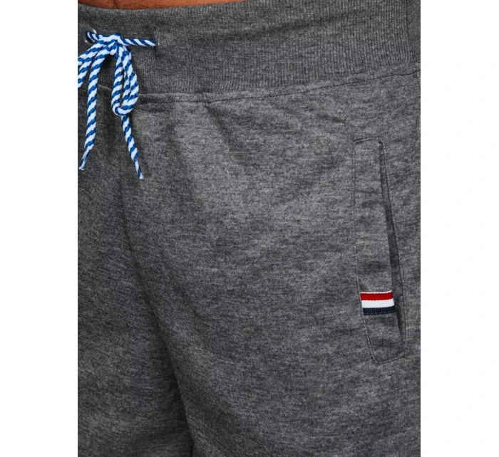 Pánské tmavě šedé teplákové šortky Dstreet model 21968490 - FashionStreet