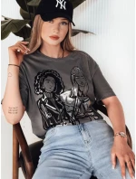 COMIS dámske tričko tmavosivé FashionStreet RY2607