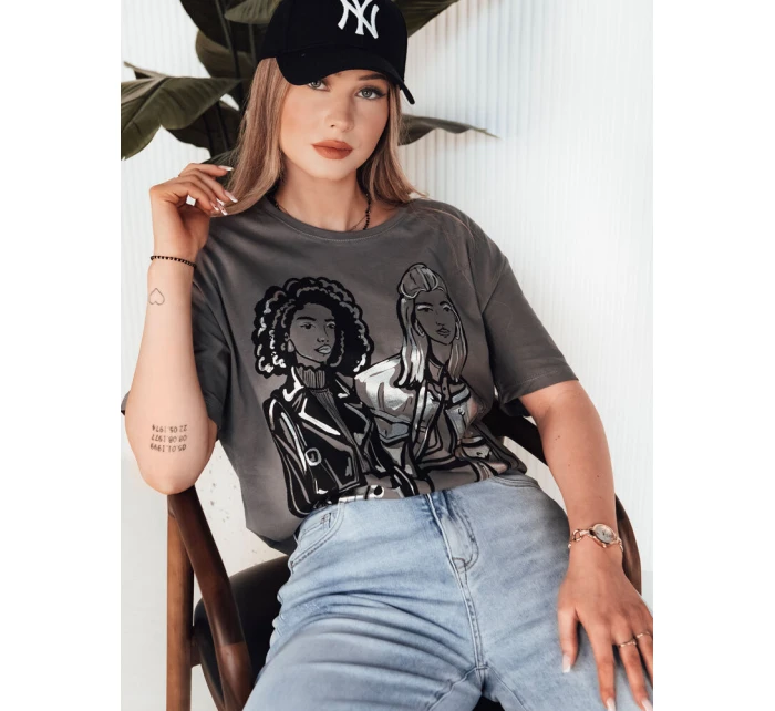 COMIS dámske tričko tmavosivé FashionStreet RY2607