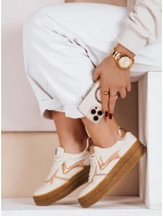 Dámské sportovní tenisky beige Dstreet model 21983716 - FashionStreet Dámské sportovní tenisky beige Dstreet model 21983716 - FashionStreet