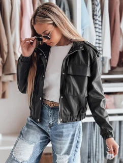 Dámská krátká oversize bunda typu bomber černá Dstreet model 21984297 - FashionStreet