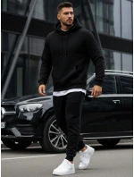 Pánská mikina s kapucí černá model 21961942 - FashionStreet Pánská mikina s kapucí černá model 21961942 - FashionStreet