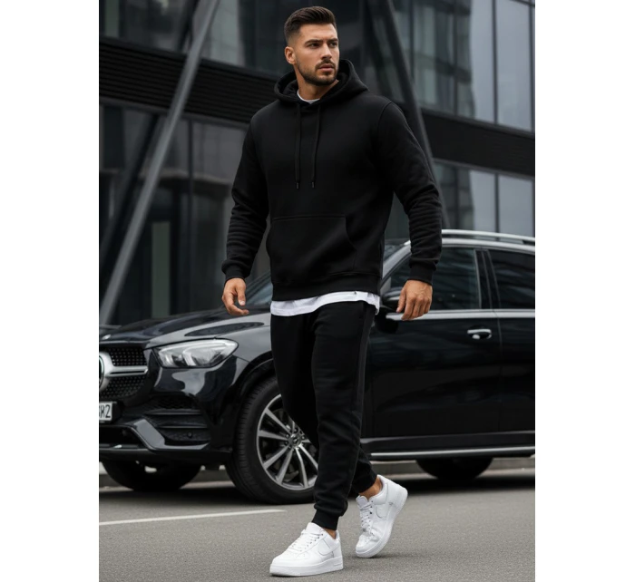 Pánská mikina s kapucí černá model 21961942 - FashionStreet Pánská mikina s kapucí černá model 21961942 - FashionStreet