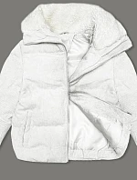 Dámska manšestrová bunda J Style White (5M3230-281)