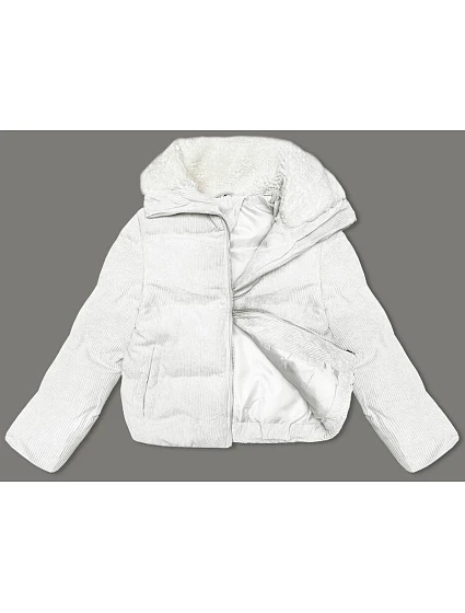 Dámska manšestrová bunda J Style White (5M3230-281) Dámska manšestrová bunda J Style White (5M3230-281)