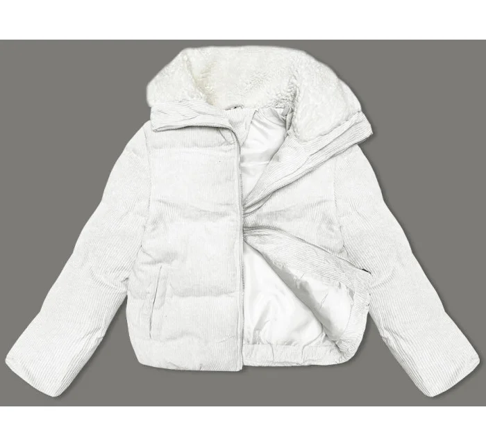 kurtka damska z  biała model 21247680 - J.STYLE