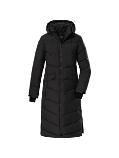 Dámsky jesenný kabát Killtec KOW 62 Black Vetruodolný a priedušný Black (38642/200)