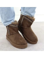 Dámske semišové hnedé snehové topánky Potocki 06303 Dámske semišové hnedé snehové topánky Potocki 06303