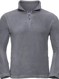 Fleecová mikina s 1/4 zipem 10. convoy grey model 22474920 - Russell Athletic