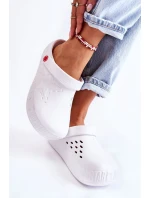 Damskie Lekkie Klapki Chodaki Big Star II275003 Białe