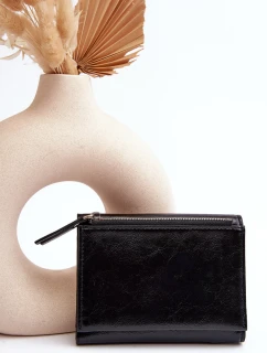 Damski Portfel Portmonetka Z Ekoskóry Czarny Joanela