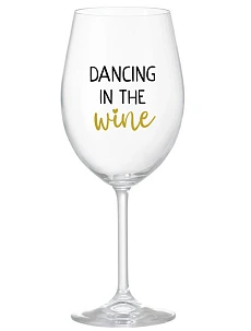 DANCING IN THE WINE - priehľadný pohár na víno 350 ml