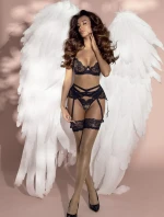 Dámsky podväzkový pás V-10712 Black - Axami