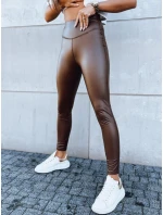 Dámské voskované legíny hnědé Dstreet model 21971274 - FashionStreet Dámské voskované legíny hnědé Dstreet model 21971274 - FashionStreet