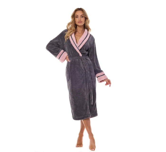Dlouhý dámský župan 2409 model 20207311 M2XL - L&L