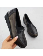 Hnědá kožená dámská obuv na platformě model 21905254 - Rieker