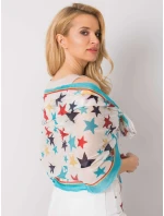 Šatka AT CH 1237 biela a modrá Šatka AT CH 1237 biela a modrá