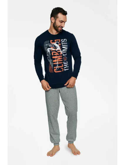 Pyžamo Block 40023-59X Námornícka modrá - Henderson