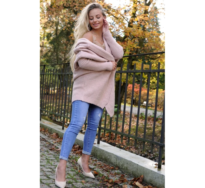 Paislee kardigán Dirty pink - Merribel