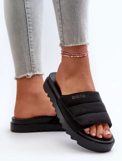 Dámske papuče na platforme Big Star Black