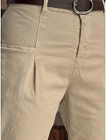 Dámské chinos kalhoty tmavě béžové Dstreet model 21986285 - FashionStreet