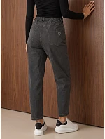 Dámske džínsy Mom Fit s vysokým pásom, tmavošedé, FashionStreet UY3209
