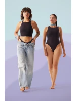 Dámsky top ZERO Feel Bliss Crop Top - BLACK - black 0004 - SLOGGI