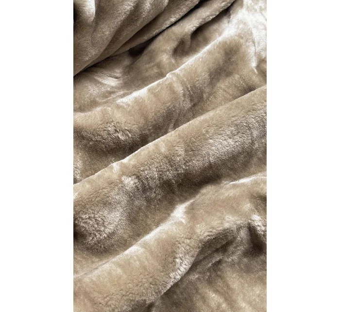 Dámska zimná bunda Teddy beige (b537-46)