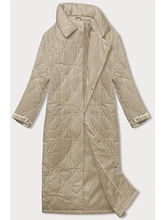 Béžový dámský oversize kabát model 20469006 - J.STYLE