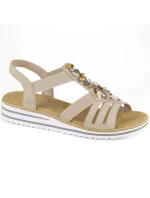 Pohodlné sandále Rieker W RKR680 beige