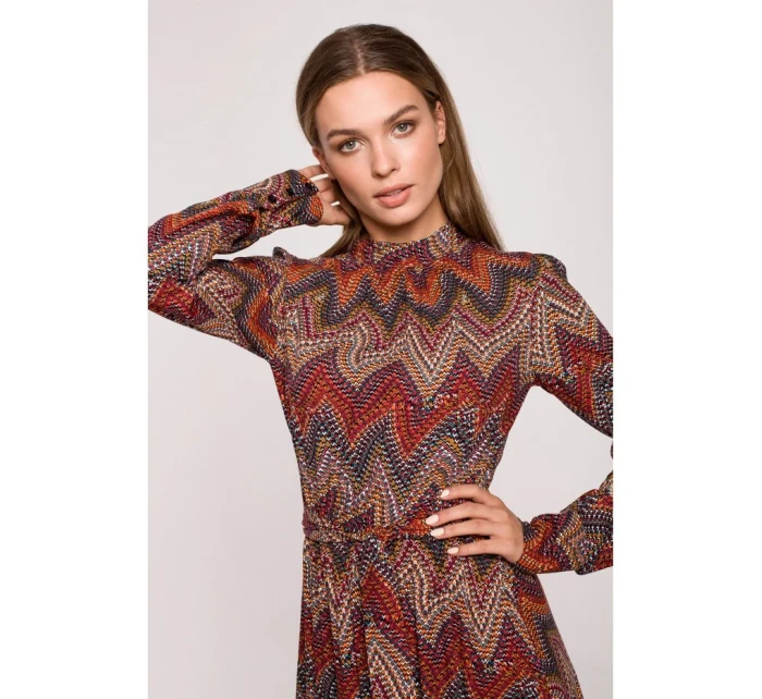 Maxi šaty s potiskem model 1 model 20082531 - STYLOVE