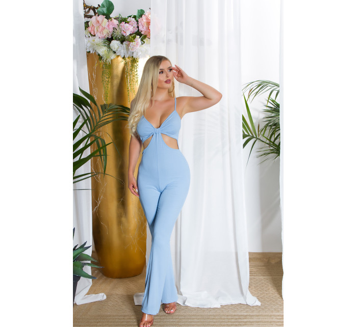 Sexy Spaghetti Strap Jumpsuit with Cut-Outs