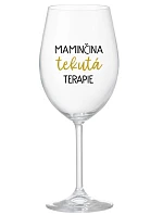 MAMA FLUID THERAPY - číry pohár na víno 350 ml