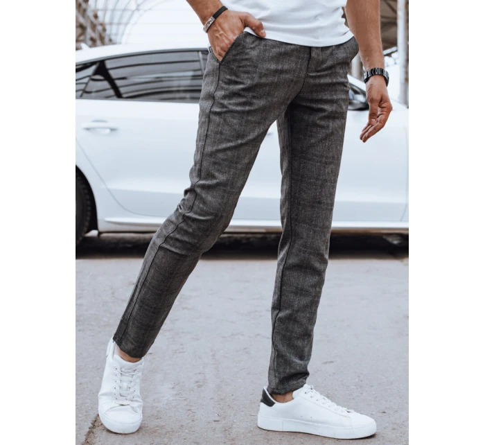 Pánske ležérne nohavice tmavosivé FashionStreet UX4399 Pánske ležérne nohavice tmavosivé FashionStreet UX4399