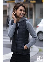 Women Dámská prošívaná vesta deep black model 22499673 - NEOBLU Women Dámská prošívaná vesta deep black model 22499673 - NEOBLU