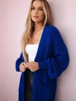 Sveter dlhý sveter chrpová modrá